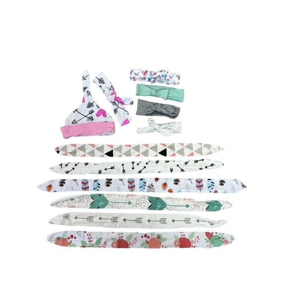 Headband Baby Toddler Lot Print Bows - Picture 4 of 8